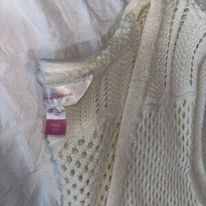No Boundaries Women's Cream Cardigan - XXXL